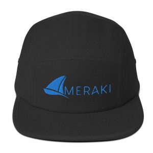 Meraki Five Panel Cap – Blue Thread